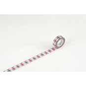 Masking Tape MT 1,5 cm Arlequin rouge & bleu