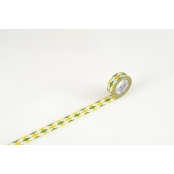 Masking Tape MT 1,5 cm Arlequin jaune & vert