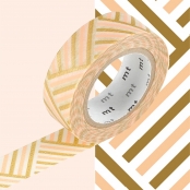 Masking Tape MT 1,5 cm Tressage or & pêche