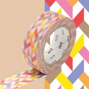 Masking Tape MT 1,5 cm Entrelacs tons chauds