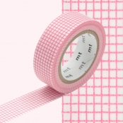 Masking Tape MT 1,5 cm Quadrillage pêche