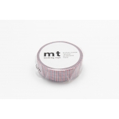 Masking Tape MT 1,5 cm Quadrillage rouge & bleu