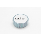 Masking Tape MT 1,5 cm Quadrillage bleu & menthe