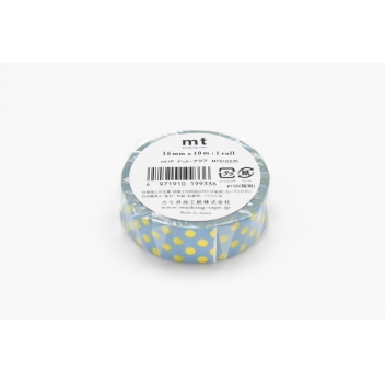 MT01D235Z - 4971910200377 - Masking Tape (MT) - Masking Tape MT 1,5 cm Pois jaune fond bleu - 4