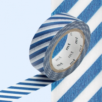 MT01D239Z - 4971910200414 - Masking Tape (MT) - Masking Tape MT 1,5 cm Rayé bleu marine & blanc - 6