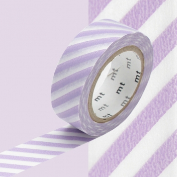 MT01D242Z - 4971910200445 - Masking Tape (MT) - Masking Tape MT 1,5 cm Rayé lilas & blanc - 5