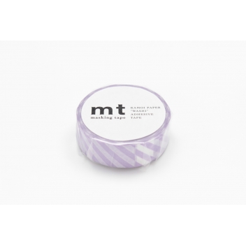 MT01D242Z - 4971910200445 - Masking Tape (MT) - Masking Tape MT 1,5 cm Rayé lilas & blanc