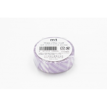 MT01D242Z - 4971910200445 - Masking Tape (MT) - Masking Tape MT 1,5 cm Rayé lilas & blanc - 4