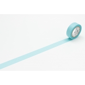 Masking Tape MT 1,5 cm Ligne bleu pastel