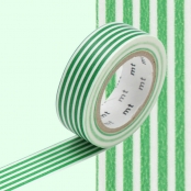 Masking Tape MT 1,5 cm Ligne vert menthe