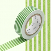 Masking Tape MT 1,5 cm Ligne vert clair
