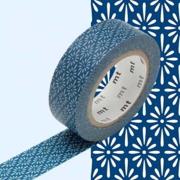 MT01D279Z - 4971910204290 - Masking Tape (MT) - Masking Tape MT 1,5 cm Fleur bleu - 3