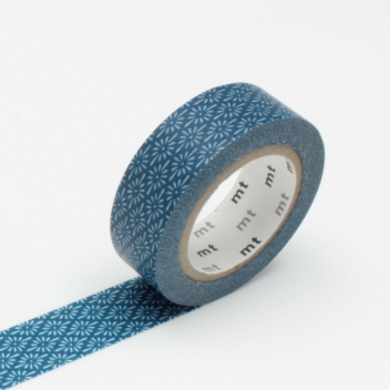 MT01D279Z - 4971910204290 - Masking Tape (MT) - Masking Tape MT 1,5 cm Fleur bleu - 2