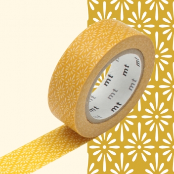 MT01D280Z - 4971910204306 - Masking Tape (MT) - Masking Tape MT 1,5 cm Fleur jaune - 3