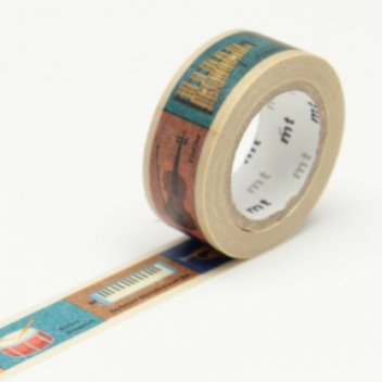 MT01KID11Z - 4971910192337 - Masking Tape (MT) - Masking Tape MT Kids 1,5 cm Instrument - 3