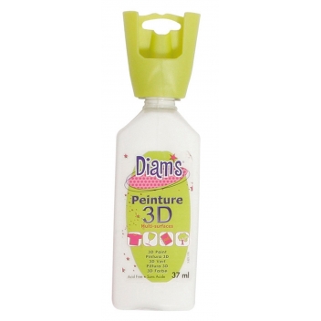 DI40901 - 3700010409011 - Diam's - Peinture Diam's 3D 37 ml Brillant Blanc - 2