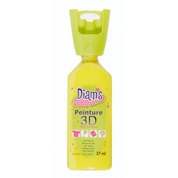 DI40902 - 3700010409028 - Diam's - Peinture Diam's 3D 37 ml Brillant Jaune - 2