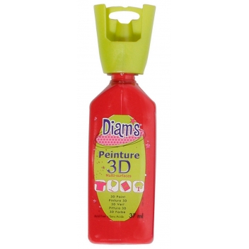 DI40904 - 3700010409042 - Diam's - Peinture Diam's 3D 37 ml Brillant Rouge profond - 2