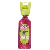 Peinture Diam's 3D 37 ml Pailleté Rouge