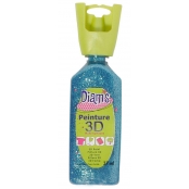 Peinture Diam's 3D 37 ml Pailleté Aquamarine