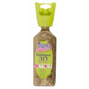 Peinture Diam\'s 3D 37 ml Pailleté Doré