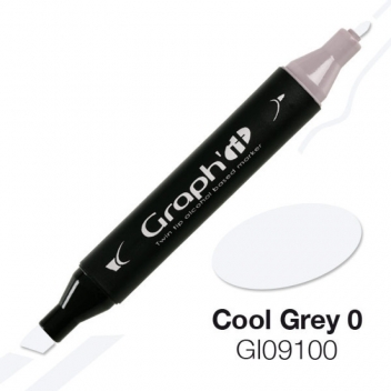 GI09100 - 3700010091001 - Graph it - Marqueur à l’alcool Graph'it 9100 Cool Grey 0 - 2