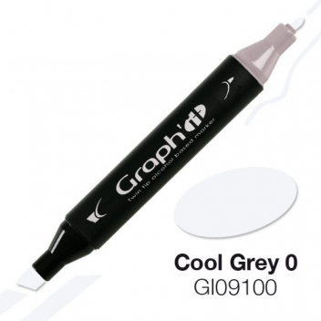 GI09100 - 3700010091001 - Graph\'it - Marqueur à l’alcool Graph\'it 9100 Cool Grey 0 - 2