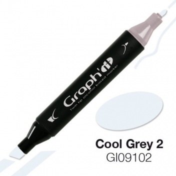 GI09102 - 3700010091025 - Graph it - Marqueur à l’alcool Graph'it 9102 Cool Grey 2 - 2
