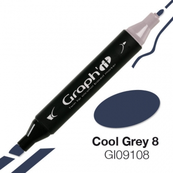 GI09108 - 3700010091087 - Graph it - Marqueur à l’alcool Graph'it 9108 Cool Grey 8 - 2