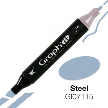 GI07115 - 3700010071157 - Graph it - Marqueur à l’alcool Graph'it 7115 Steel - 2