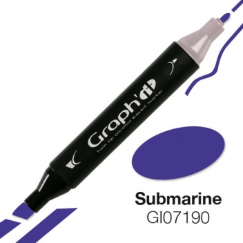 GI07190 - 3700010071904 - Graph it - Marqueur à l’alcool Graph'it 7190 Submarine