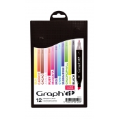 Set 12 Marqueurs à alcool Graph\'it Classic