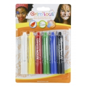 Crayons de maquillage enfant Coul. basiques 6 sticks