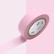 Masking Tape MT 1,5 cm Uni Pastel rose