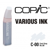 Encre Various Ink pour marqueur Copic C00 Cool Gray No.00