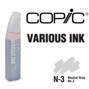 Encre Various Ink pour marqueur Copic N3 Neutral Gray N°3