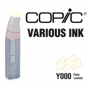 Encre Various Ink pour marqueur Copic Y000 Pale Lemon