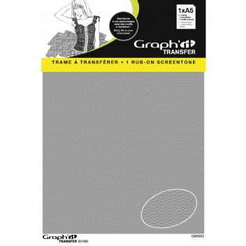 GI00402 - 3700010004025 - Graph it - Trame Transfer décalcomanie pour manga A5 motif 3 - 2