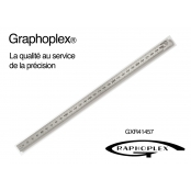 Réglet acier flexible double face ép 0,5mm l 13mm L 30cm