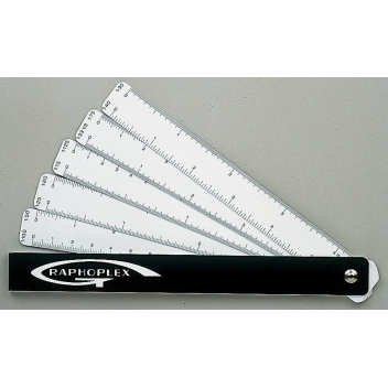 GX360 - 3700010404566 - Graphoplex - Règle de réduction Éventail 10 échelles 15 cm