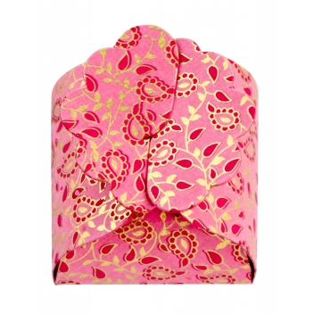 PT52930 - 3700010529306 - Papertree - Boite en papier Florets Taj 5 pièces Fuchsia