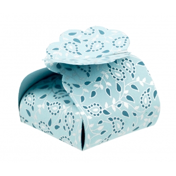 PT52931 - 3700010529313 - Papertree - Boite en papier Florets Taj 5 pièces Aqua