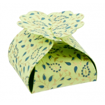 PT52935 - 3700010529351 - Papertree - Boite en papier Florets Taj 5 pièces Anis - 2
