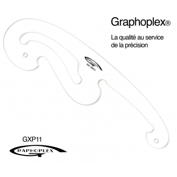 GX.P11 - 3700010405112 - Graphoplex - Pistolet en Altuglas transparent 25 cm