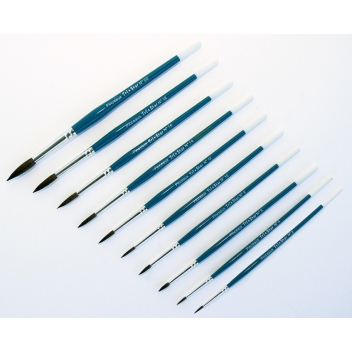 YA41378 - 3700010413780 - Kiddi Craft - Pinceau écolier poils de poney tailles assorties 10 pièces