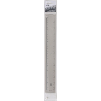 GX32 - 3700010404467 - Graphoplex - Règle transparente 2 biseaux + bosselage 30 cm