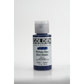 Peinture Acrylic FLUIDS Golden IV 30ml Bleu Phthalo (nuance rouge)