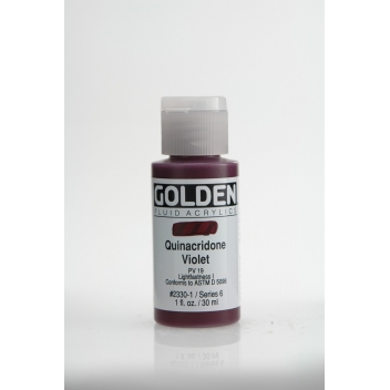 F-02330 - 0738797233010 - Golden - Peinture Acrylic FLUIDS Golden VI 30ml Violet Quinacridone