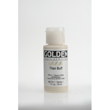 F-02370 - 0738797237018 - Golden - Peinture Acrylic FLUIDS Golden I 30ml Chamois Titane