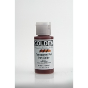Peinture Acrylic FLUIDS Golden III 30ml Oxyde Fer Rouge transp.
